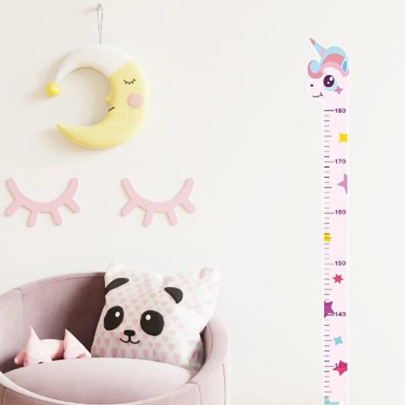 Wall Height Measuring Ruler Stickers Kids Room Kindergarten Decor Qme 170cm white