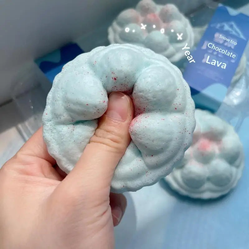 Slow Rising Toy Cherry Strawberry Milk Cube Soft Bread Bun Stress Relief Sensory Fidget Toy for Student Anxiety Relief Qme