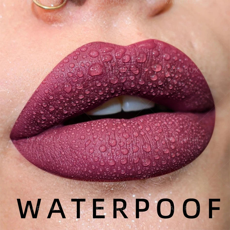 9 Colors Gradient Lipstick Matte Lip Liner Pen Velvet Finish Smooth Qme
