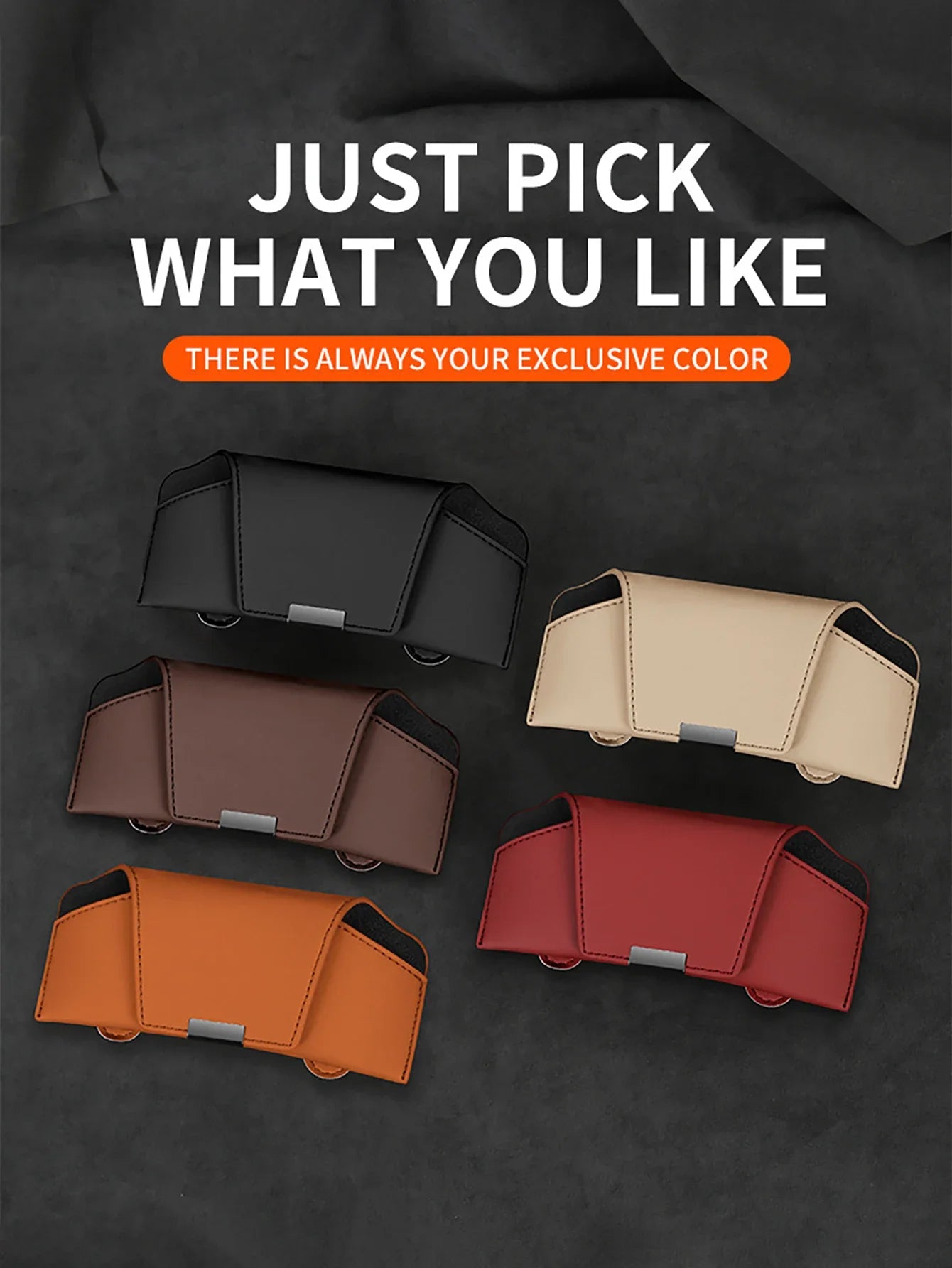 Car Glasses Case Sun Visor Storage Magnetic Sunglasses Supplies Qme