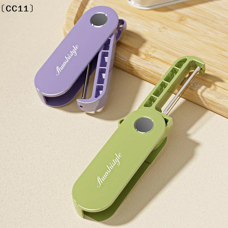 Foldable Fruit Vegetable Peeler Stainless Steel Blade Kitchen Camping Qme