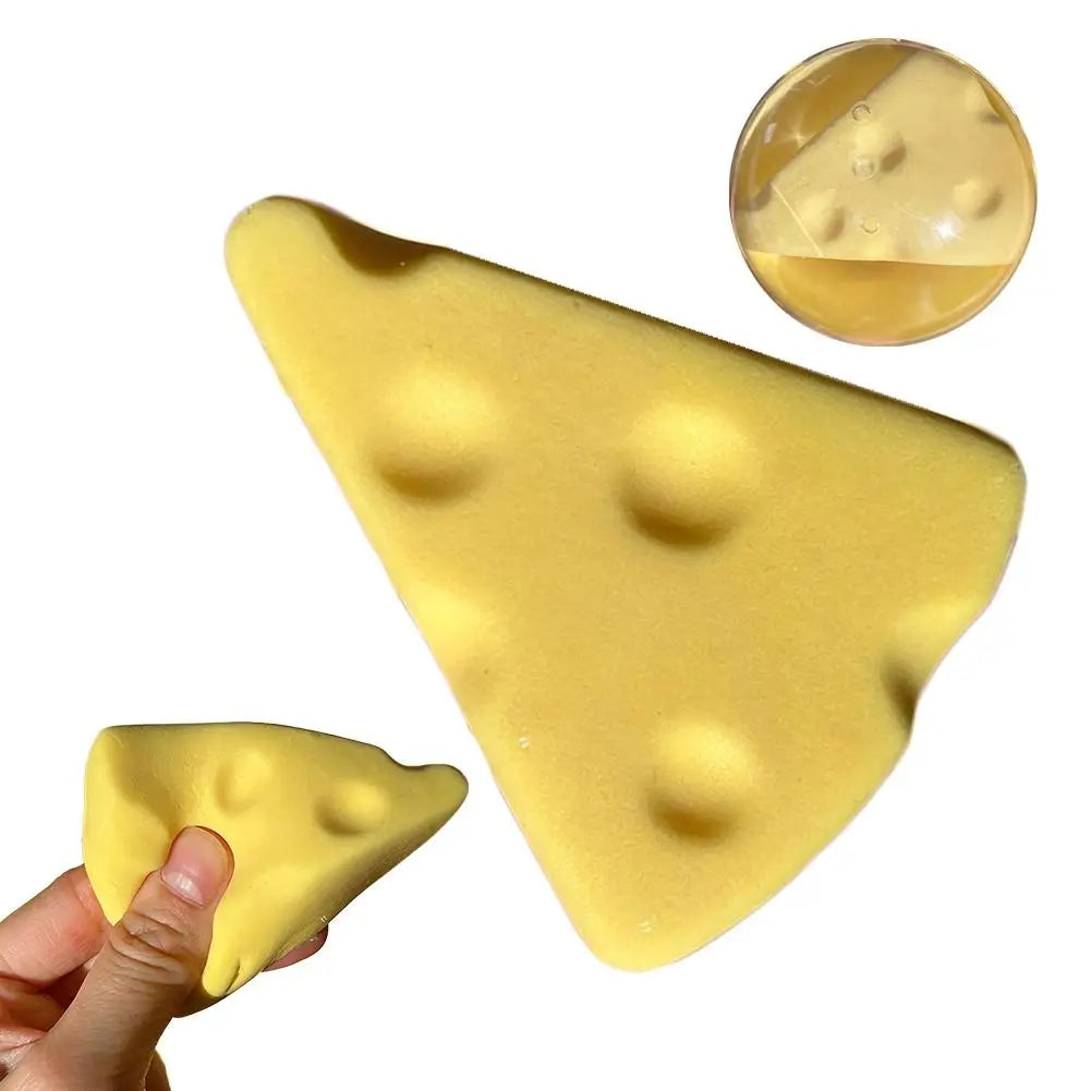 Cheese Block Squishy Squishies Stress Relief Fidget Toys Squeeze Toy Qme cheese