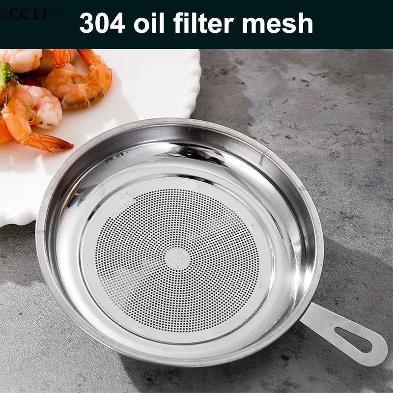Glass Lid Bacon Grease Container Deep Fryer Keeper Handle Refill Qme