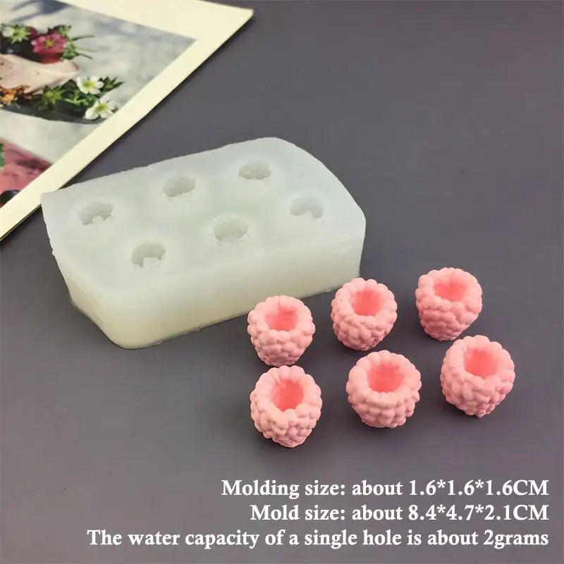 Small Raspberry Mousse Candy Mold Baking 3D Pudding Dessert Chocolate Qme E