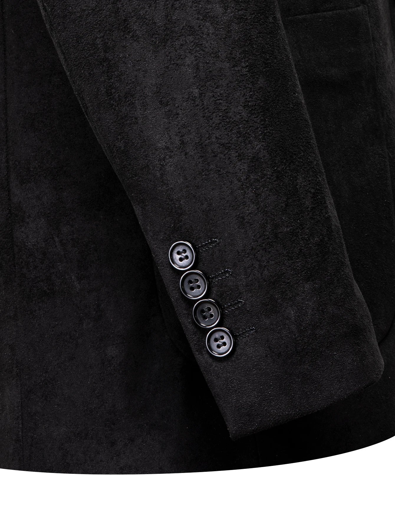 Vintage Mens Suede Blazer Jacket Casual Business Single Breasted Suit Qme