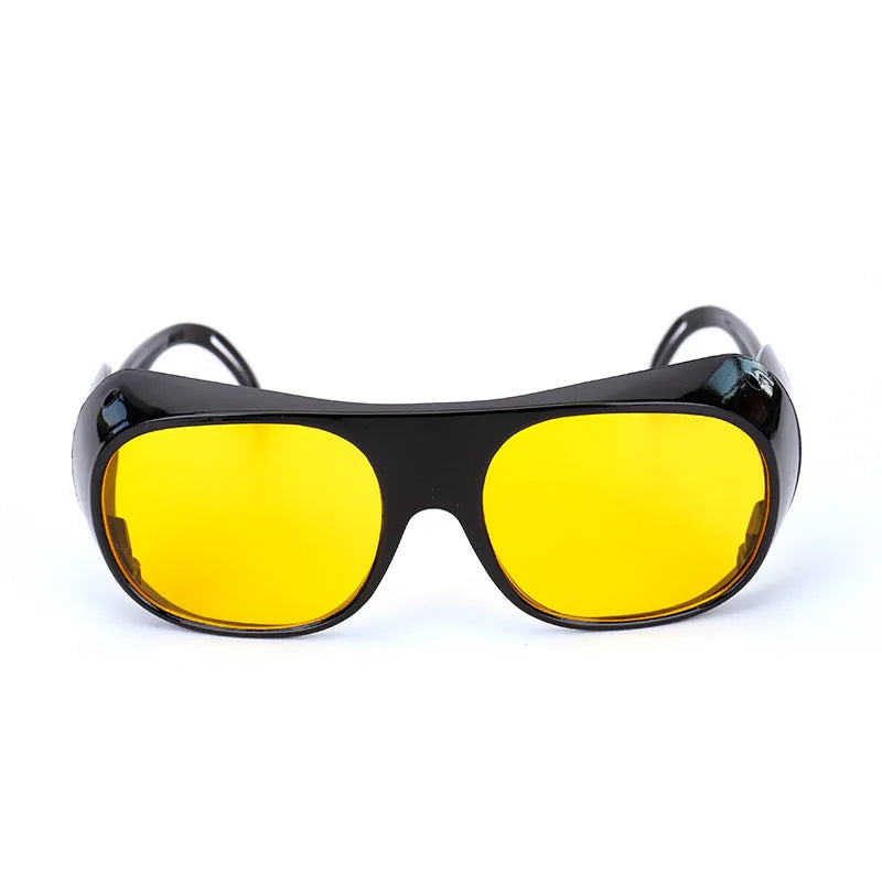 5pcs Transparent Welding Goggles Flat Lens Anti-Wind Dustproof Safety Eye Protection Glasses for Welders Qme Black-Yellow
