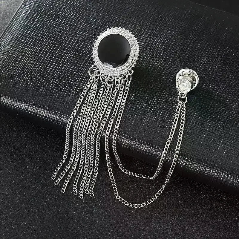 Tassel Brooches For Women Men Pin Party Casual Lapel Pins Accessory Gift Suit Tassel Brooches Jewelry Qme