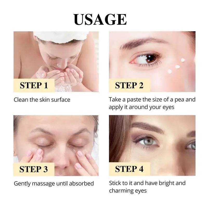 Fat Granules Remover Eye Cream Anti-Puffiness Anti Inflammatory Reduce Dark Circles Eyebags Fade Lines Moisturizing Eye Care Qme