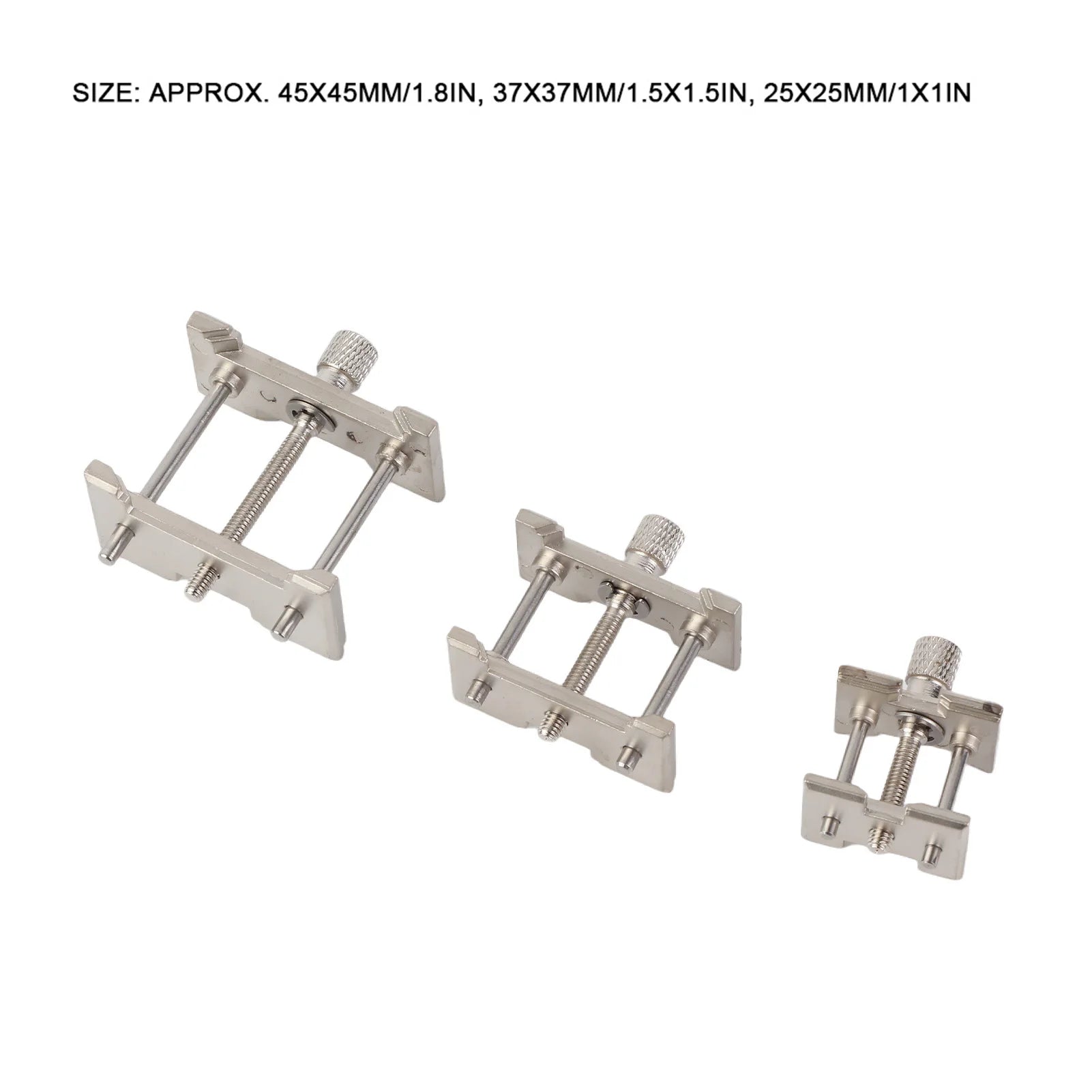 3pcs/Set Metal Watch Movement Fixed Base Holder Watchmaker Accessory Repairing Tool Watch Movement Holder Watch Repair Tool Qme
