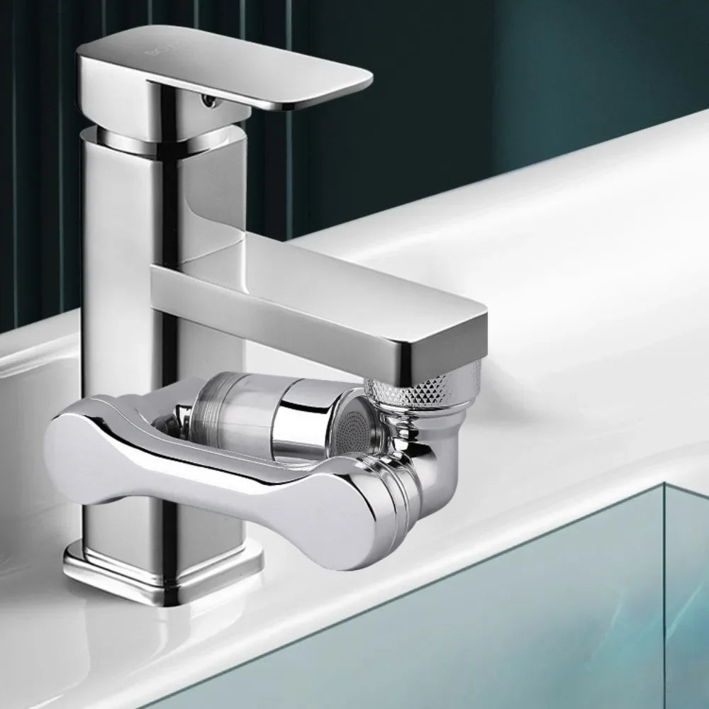 Faucet Extender 1080 ° Rotating Universal Faucet Extend Adapter with Replacement Filter Element Faucet Splash Proof Aerator Qme
