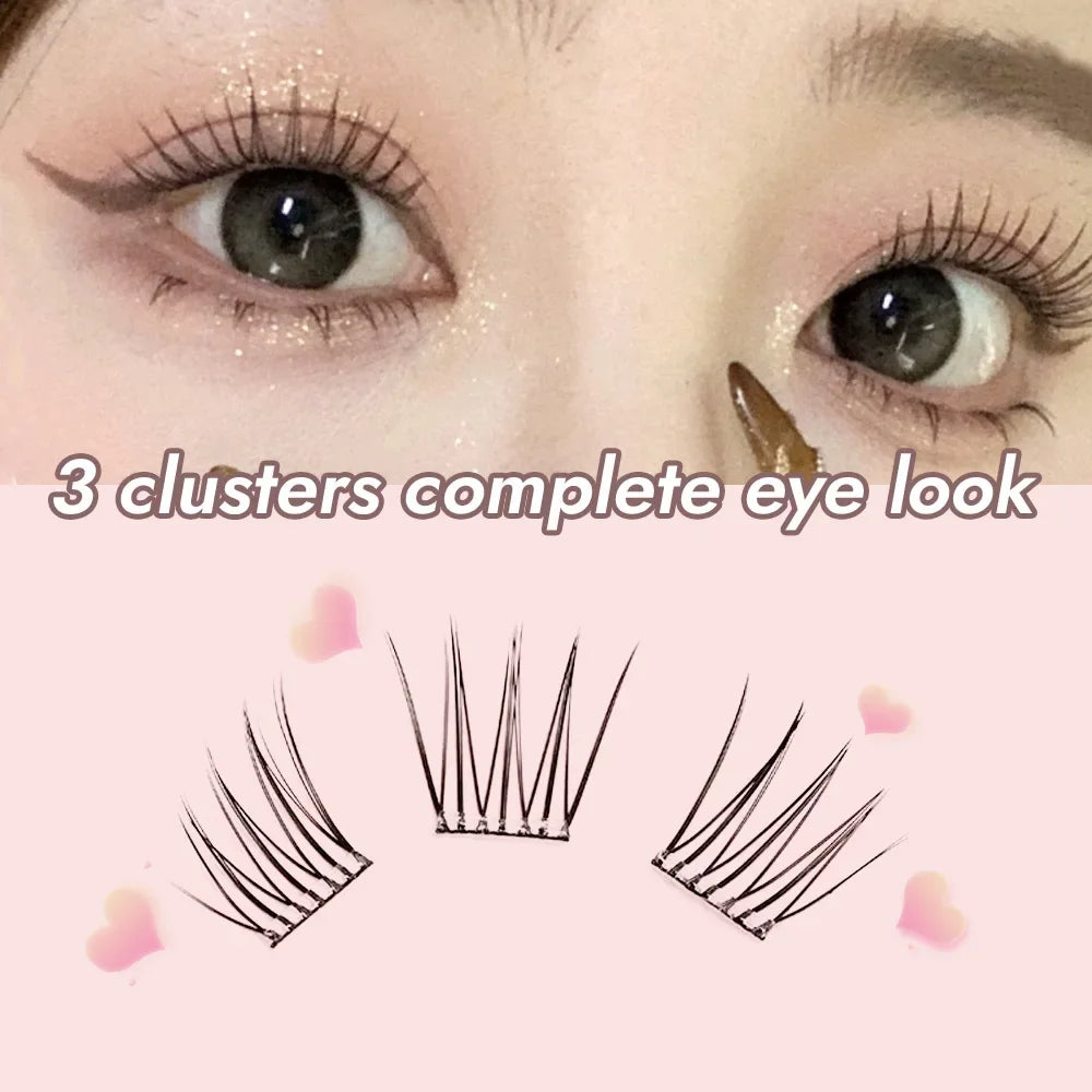 BQI Glue-free False Eyelashes Fishtail Princess Lazy Natural Qme