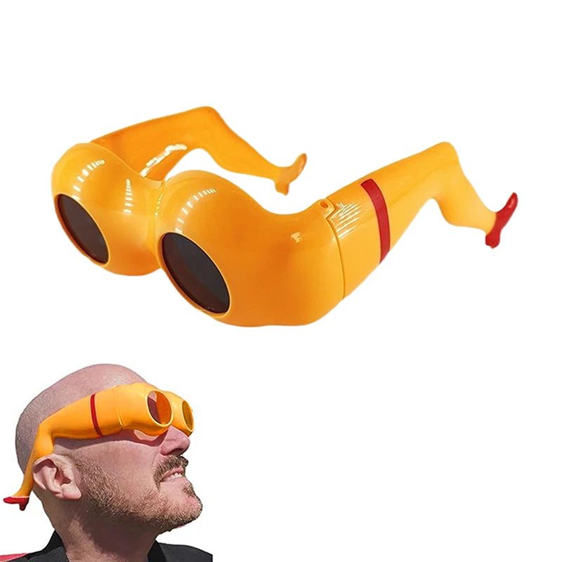 1PC Novelty Leg & Buttocks Sunglasses Funny Prank Joke Glasses For Adults Gag Glasses Funny Party Costume Eye Glasses Gag Gift. Qme