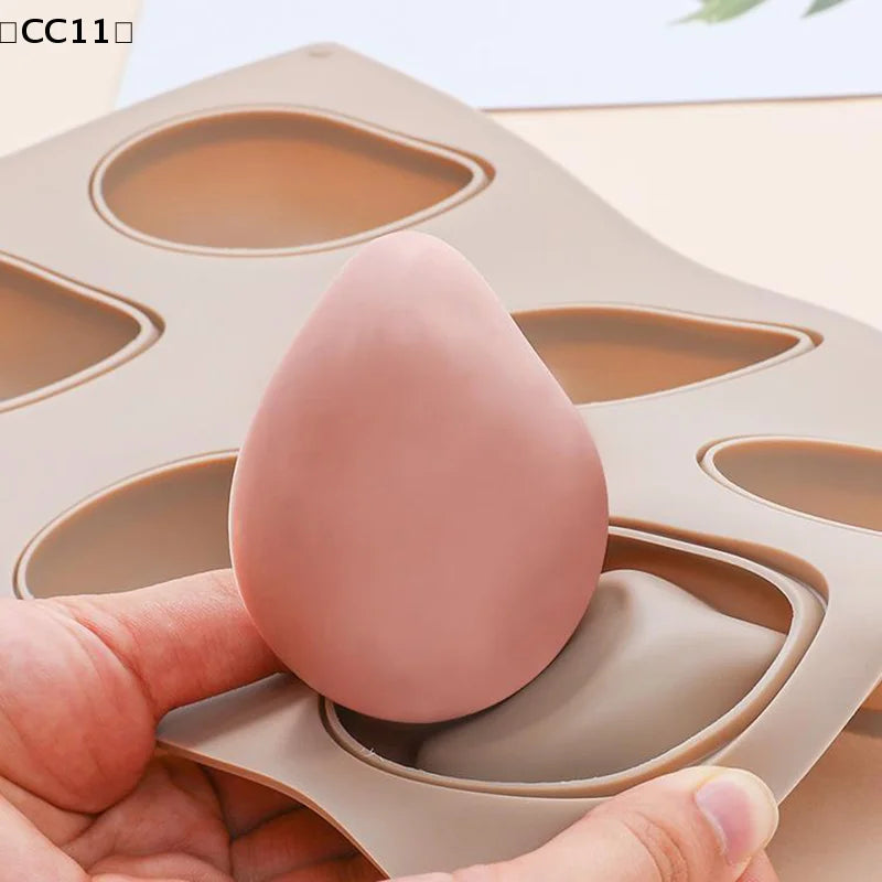 6 12 Cavity Silicone Mold Mango Mousse Cakes Fruit Shaped Chocolate Qme