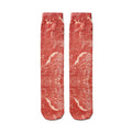 Very Popular Pork Belly Printed Socks Women's Happy Food Kawaii Qme style9 One Size