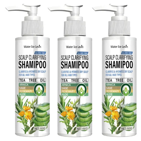 Sulfate Free Scalp Clarifying Shampoo with Tea Tree & Arnica - Cleanses & Hydrates Dry Scalp for All Hair Types Qme Smoothing & Straightening
