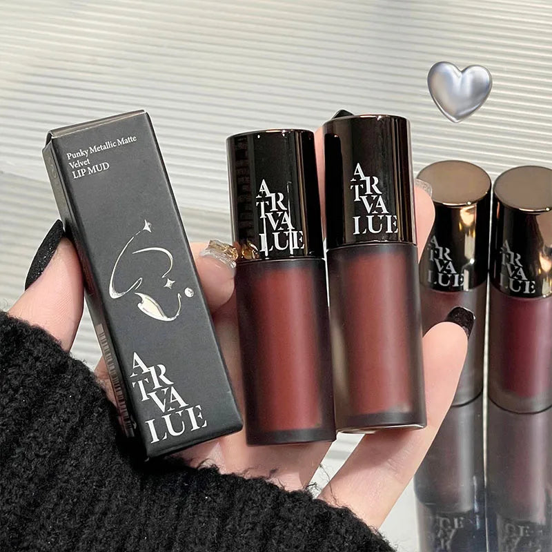 Art Value Matte Velvet Lip Mud Whitening Soft Long-lasting Makeup Qme