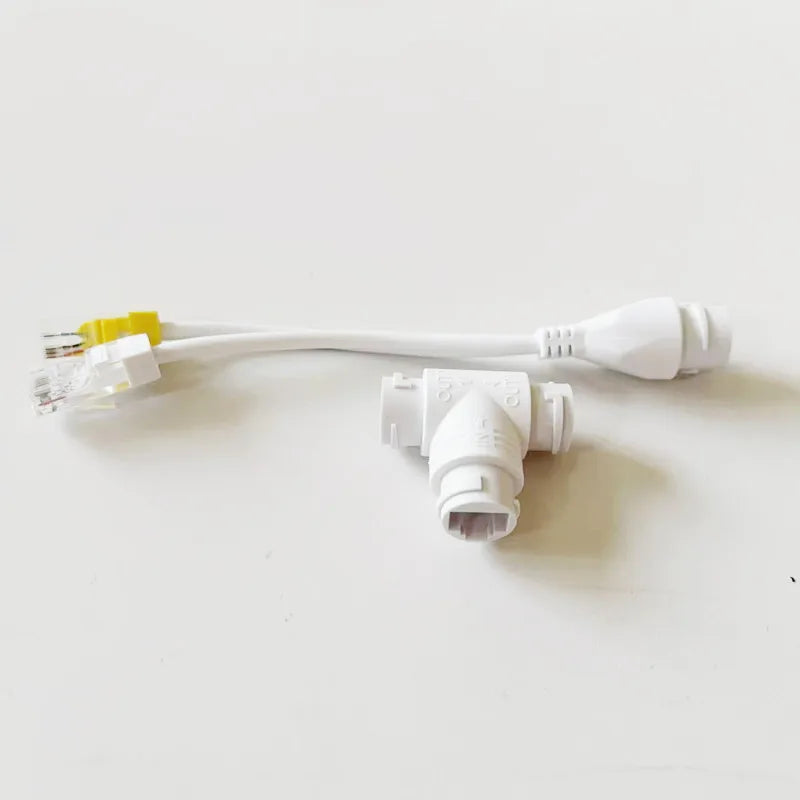 3PCS RJ45 Splitter 1 to 2 Connector 4P8P POE Adapter Ethernet Cable Extender Qme