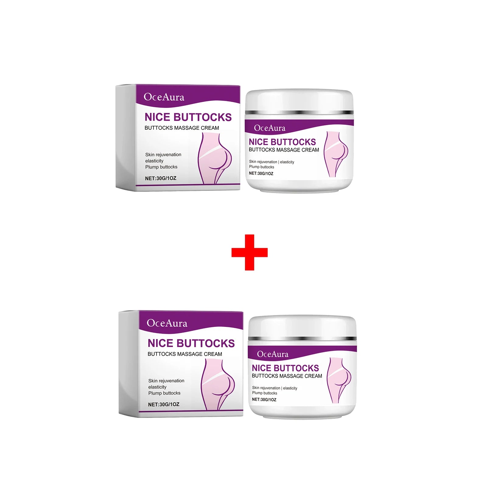 Buttock Cream Supplement Collagen Protein Enhance Hip Growth Big Ass Shaping Sexy Body Curve Butt Lift up Firming Essential Oil Qme 2 x 30g Boxed