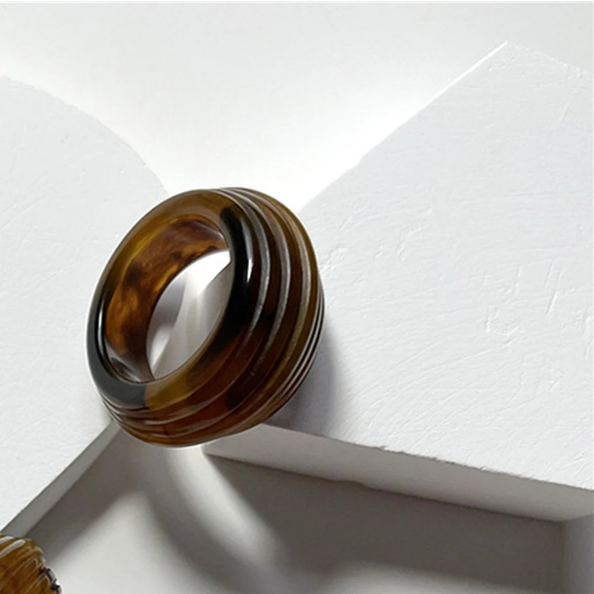 Fashion Colorful Clear Resin Oval Rings Acrylic Water Droplets Shape Women Girls Travel Summer Jewelry Ins Hip Hop Rings Women Qme baihui Size 7