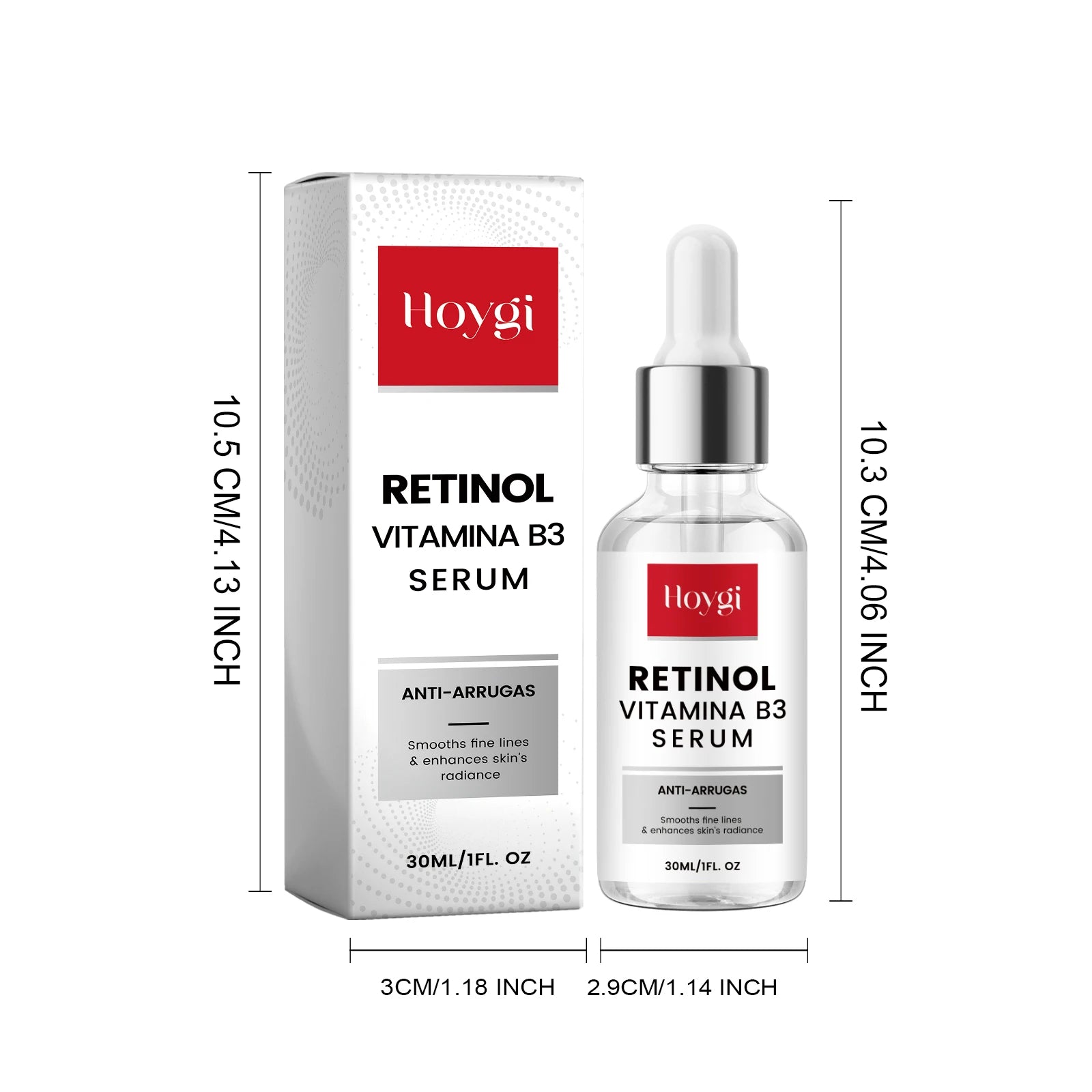 Retinol Essence Anti-Aging Serum Reduces Fine Lines Wrinkle Lifting Firming Brightening Hydrating Facial Serum Skin Care Qme 30ml Boxed