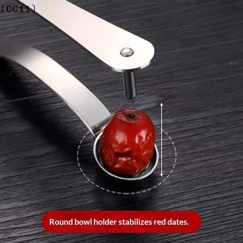 Stainless Steel Jujube Corer Easy One Press Operation Fast Core Qme
