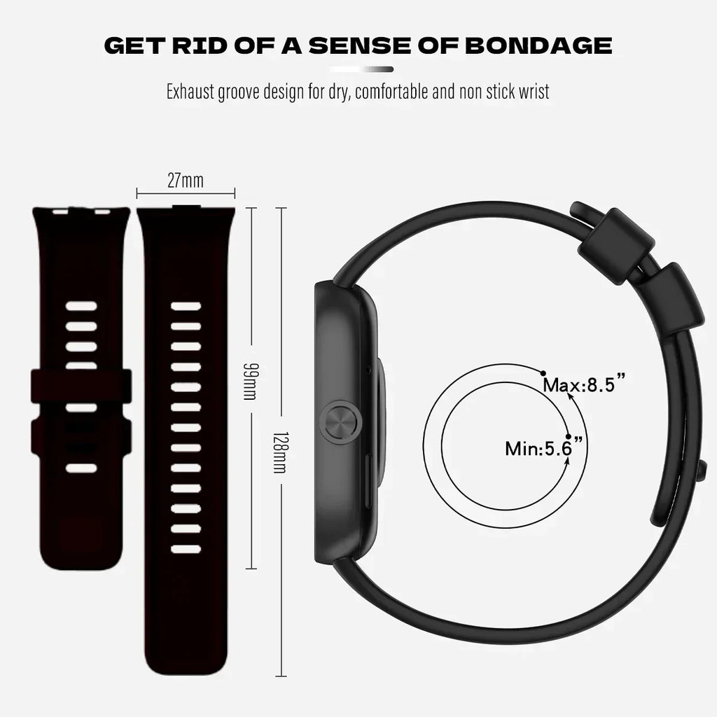 Original Silicone Strap For Redmi watch 4 SmartWatch WristBand For Redmi watch 4 Bracelet Band Watchband Sport Accessories Qme