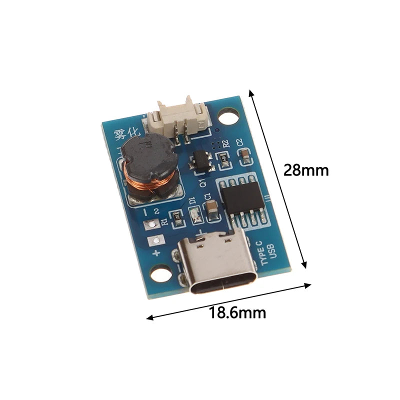 DC 5V Switchable Four Spray Humidifier Module Atomization Control Board DIY Ultrasonic Atomizer TYPE - C Interface. Qme
