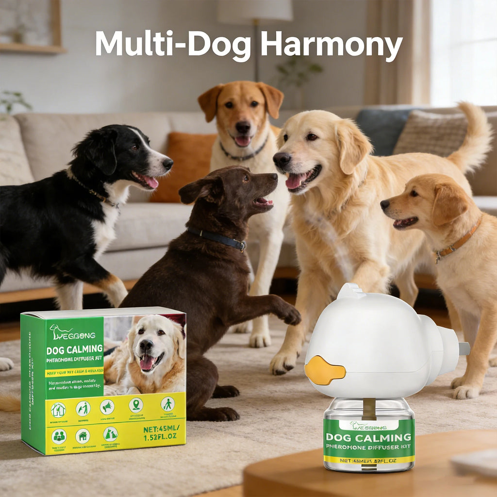Dog Calming Diffuser Kit Relaxing Anti Anxiety Relief New Environment Stress Preventing Urinary Incontinence Pet Soothing Liquid Qme