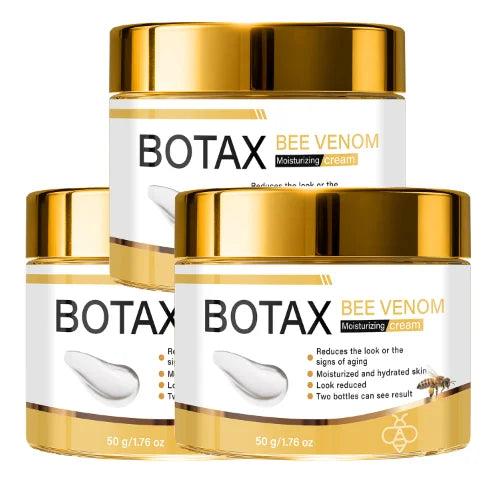 BOTAX Bee Venom Moisturizing Cream, Firming & Anti-Aging with Retinol, Hyaluronic Acid & Collagen for Hydrated Skin Qme GOLD 50g