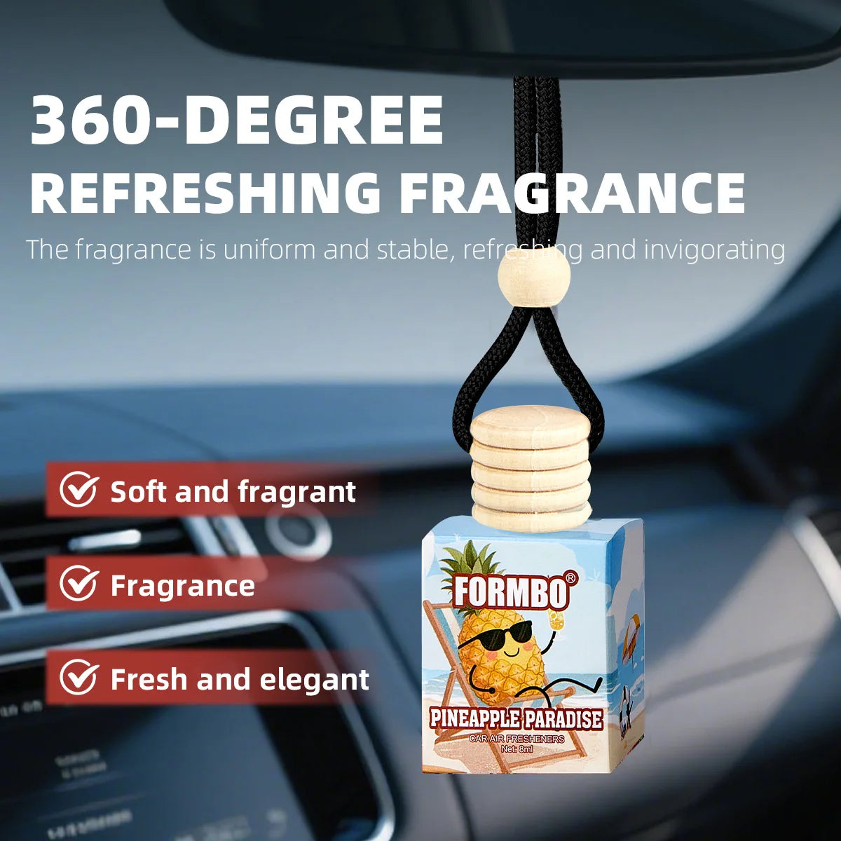 Automotive Air Freshener Long-lasting Fragrance Suitable Car Qme