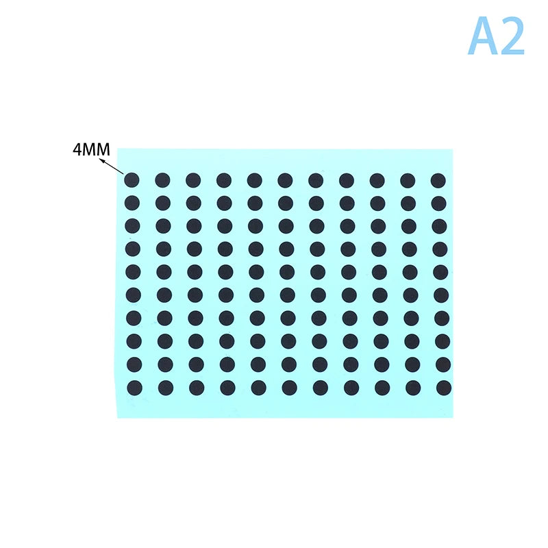 Diameter 3 4 5 Sizes Black Conductive Rubber Pads Keypad Repair IR Qme diameter-4mm