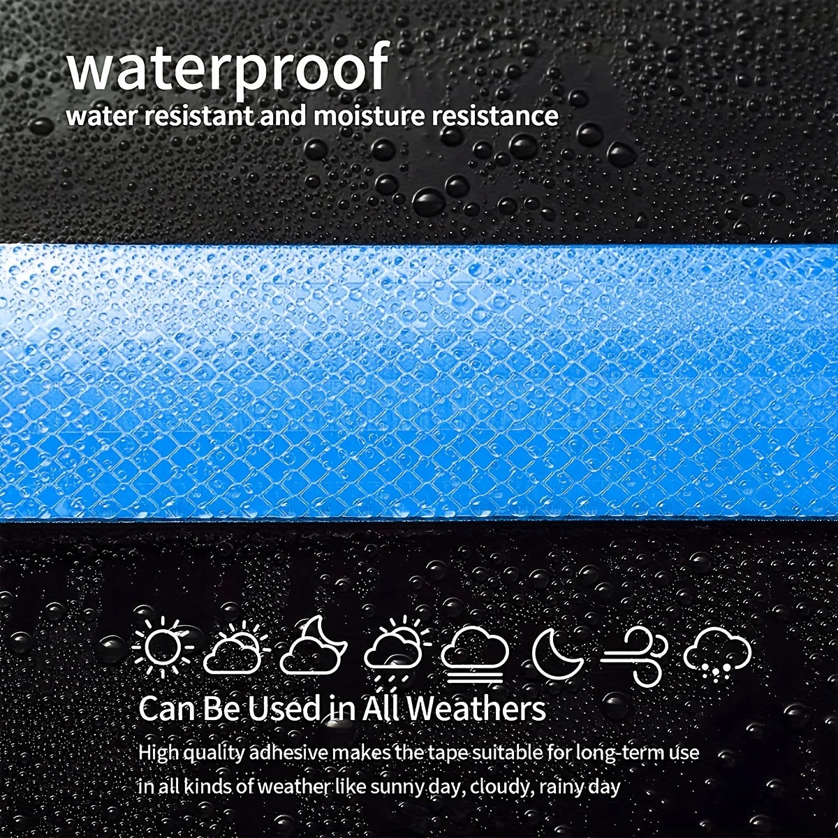 European Standard DOT blue reflective tape, warning safety stickers, floor installation, waterproof, adhesive, for truck, road Qme