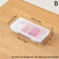 Coin Storage Collection Boxes Holder Transparent Plastic Case Qme B