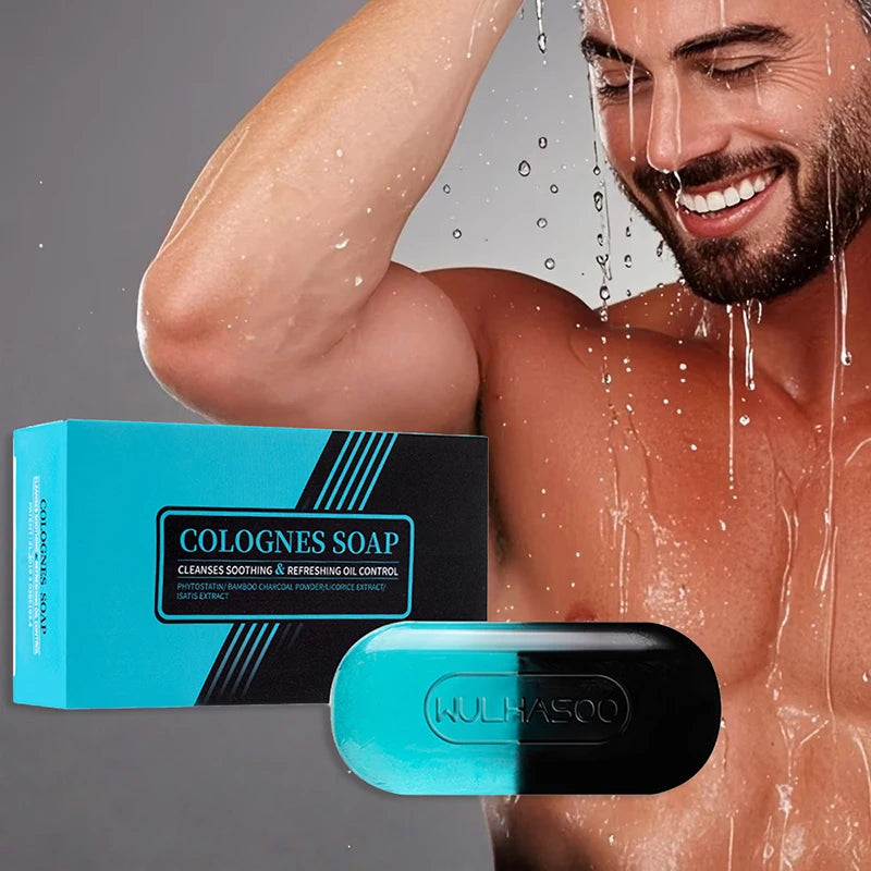 Two-tone Cologne Perfumed Handmade Essential Oil Soap Long-lasting Qme