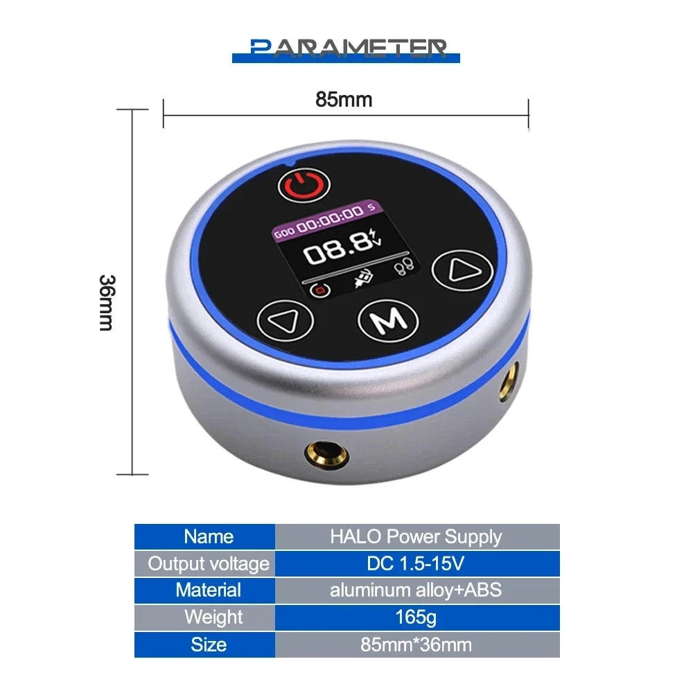 HALO Colorful PMU Permanent Makeup Mini Tattoo Power Supply Multi functional Tattoo Equipment Qme