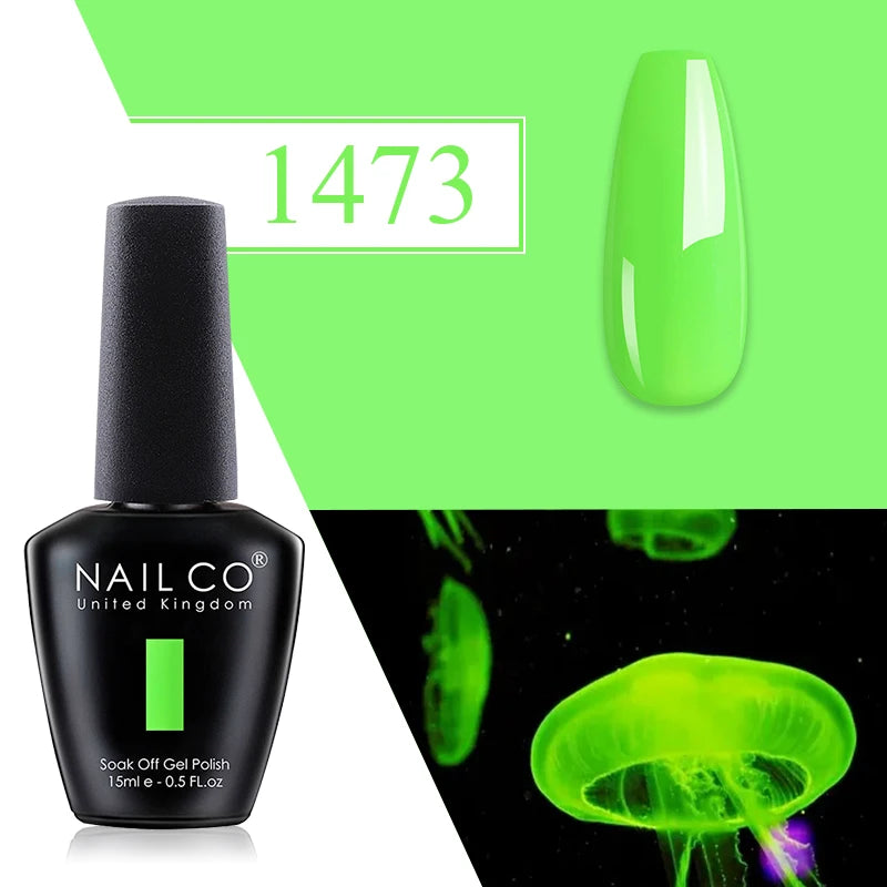NAILCO Red Gel Nail Polish Wine Purple Semi Permanent Soak Off UV