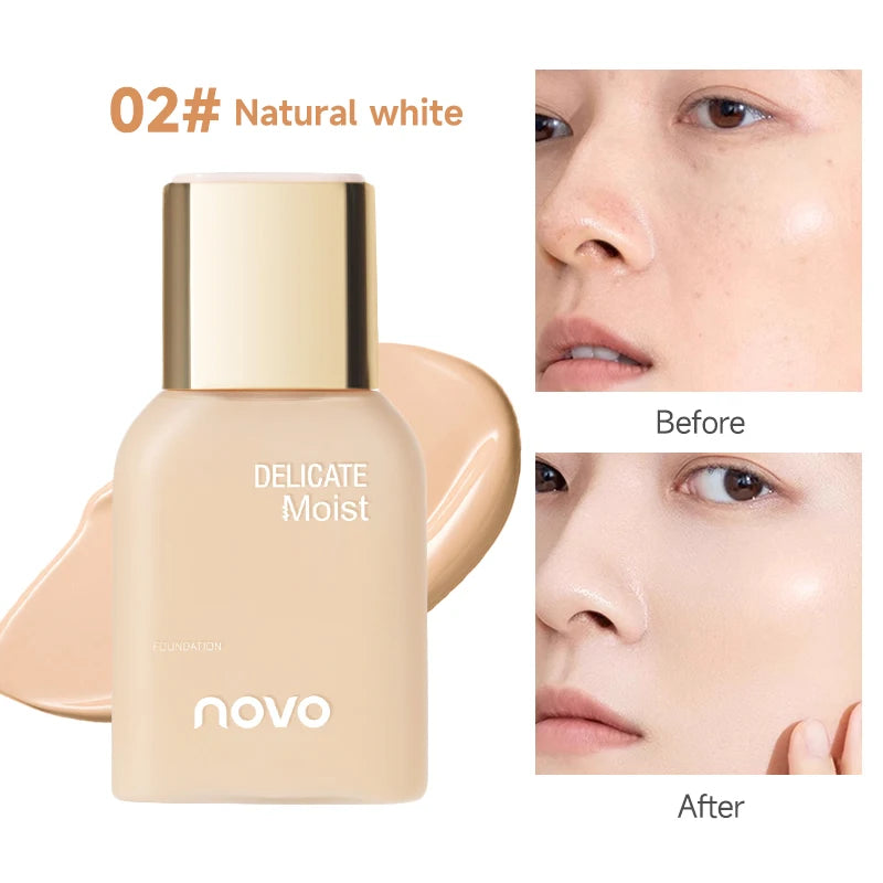 Smooth Liquid Foundation, Moisturizing BB Cream, Long-Lasting Oil-Control CC Cream, Waterproof And Sweat-Proof,Even skin tone Qme 02