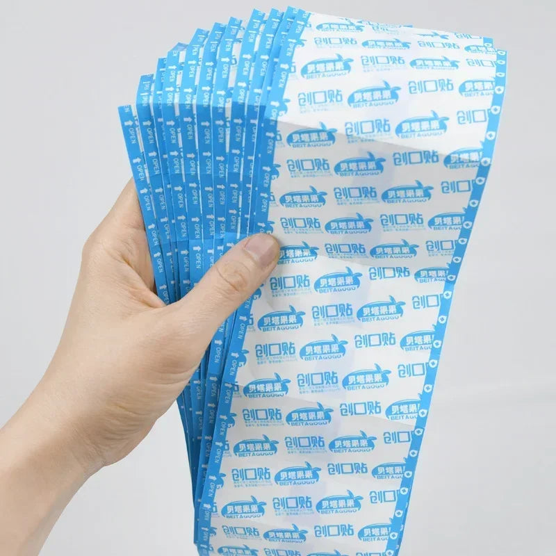 Transparent Adhesive Bandages, 120pcs/set, Waterproof Wound Dressing Plaster, Skin Patch for Children Adults Qme