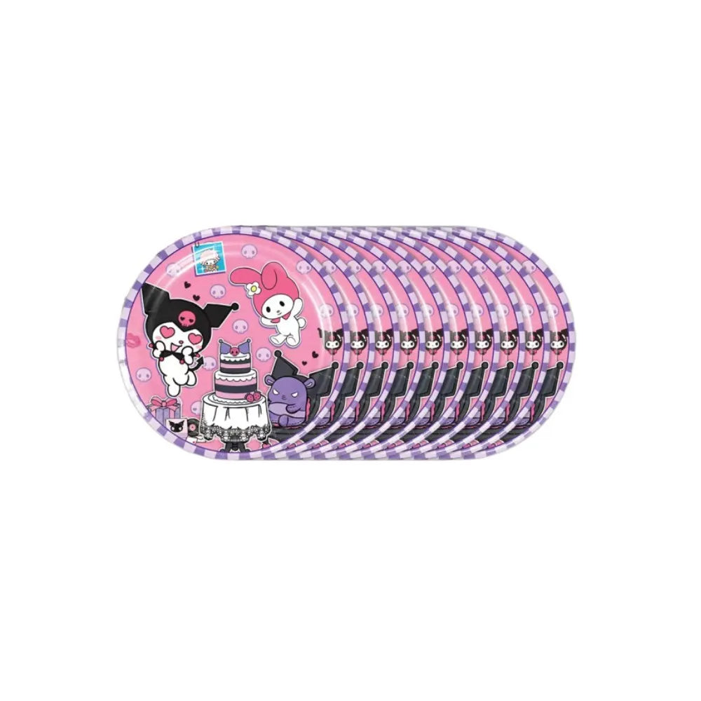 Hello Kitty Kuromi-themed Birthday Party Decorations Balloons Paper Qme 7-inch 10 pieces