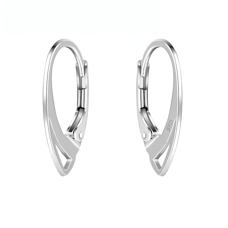 DIY Fashion Jewelry Accessories 925 Sterling Silver Color Earring Findings High Quality 10pairs Ear Hook Unit 20pcs Wholesale Qme Default Title