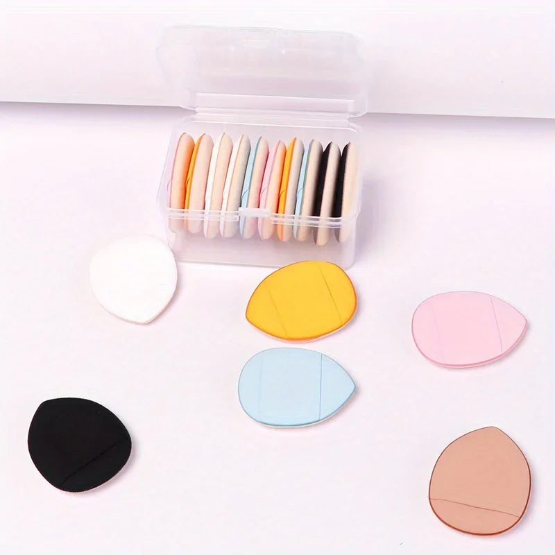 3 Fingertip Mini Puff Makeup Sponges Foundation Powder Puffs Loose Qme