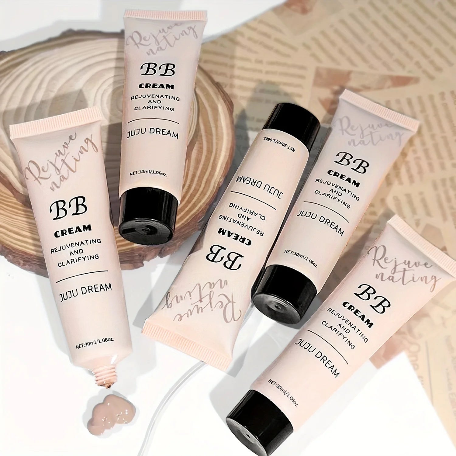 Natural Concealer BB Cream, moisturizing and nourishing, Korean natural translucent primer, long-lasting for all skin types Qme