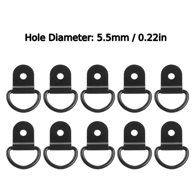 D Rings Tie Down Anchors Ring Pull Hook Stainless Steel Lashing Load Qme 5.5mm 10PCS