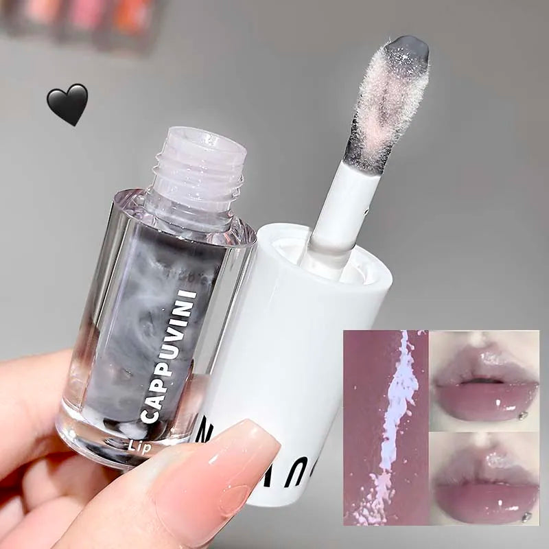 Temperature Changing Lip Gloss, Waterlight Icy Mirror Finish Lip Stain, Natural Color Enhancing Lip Balm, Hydrating Non-Sticky Qme