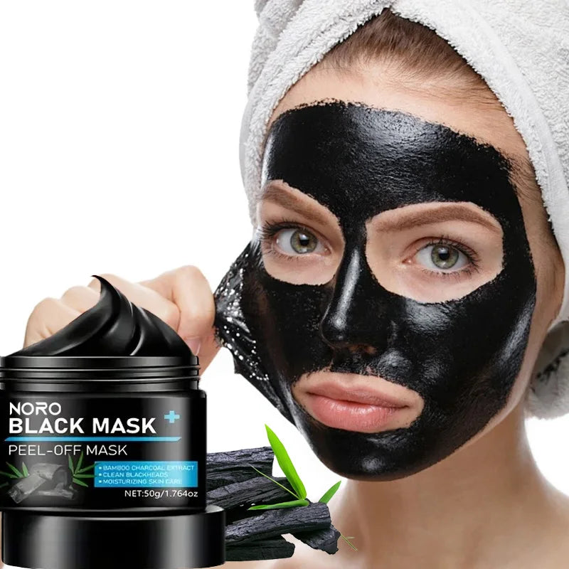 Bamboo Charcoal Tear Facial Mask Clean Blackheads Moisturize Lock Qme 1PCS