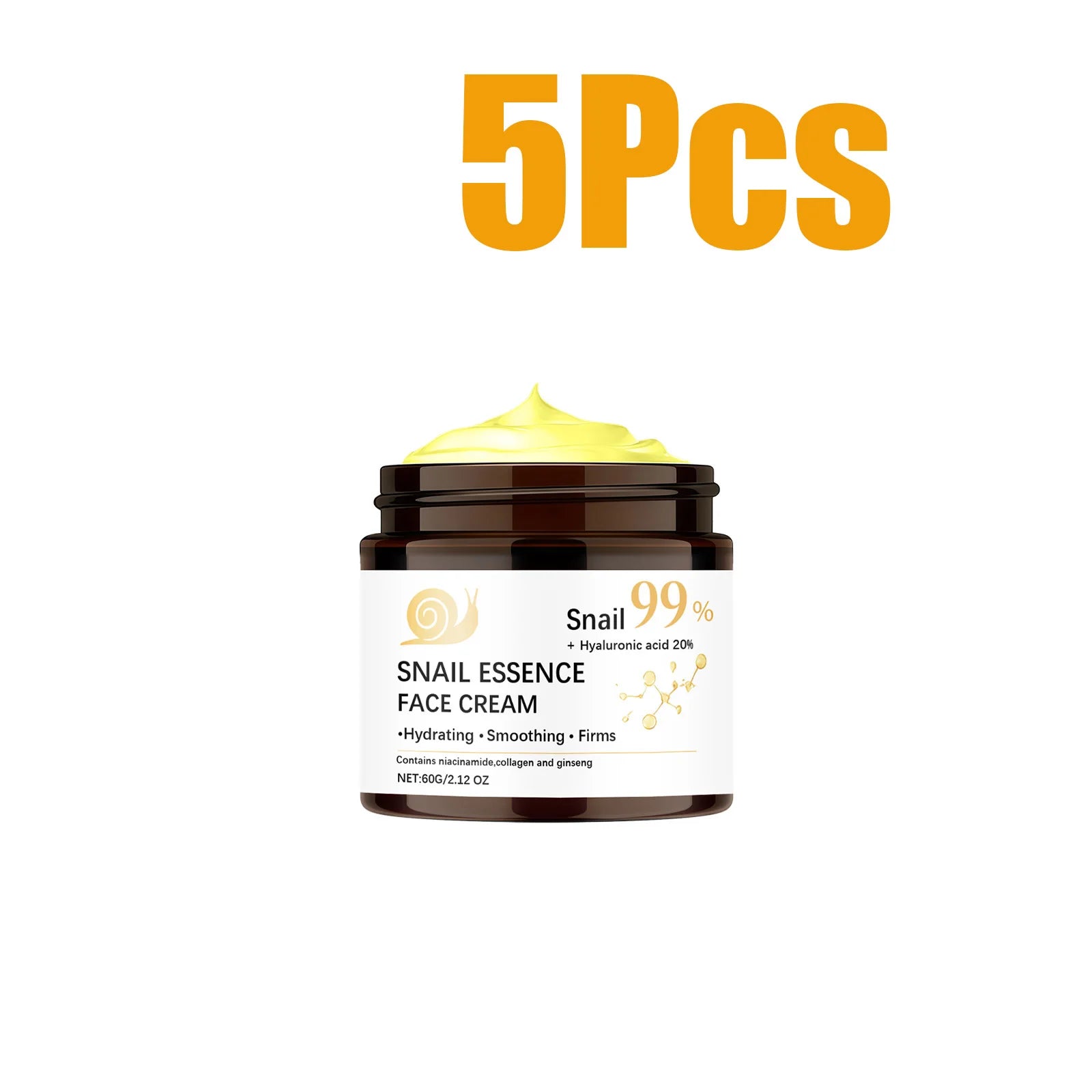 Snail Mucin Face Cream Firming Moisturizing Dry Skin Brightening Anti-Aging Smoothing Fade Fine Lines Soothing Repair Face Cream Qme 300g Boxed