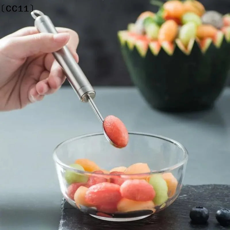 Fruit Carving Spoon Stainless Steel Waviness Baller Shaping DIY Qme