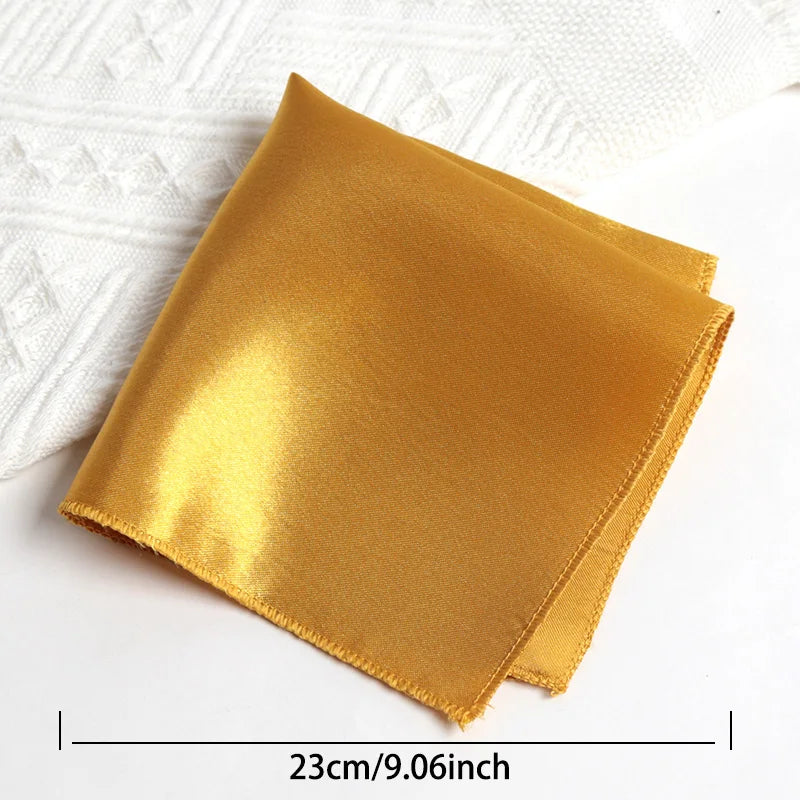 Mens Ties Classic Solid Gold Bow Paisley Necktie Pocket Square Qme C