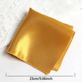 Mens Ties Classic Solid Gold Bow Paisley Necktie Pocket Square Qme C
