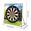 One Set Golf Battle Chipping Game Golf Hitting Mat Sports Activities Putting Practice Toy Swing Training Tool For Home Backyard Qme Black